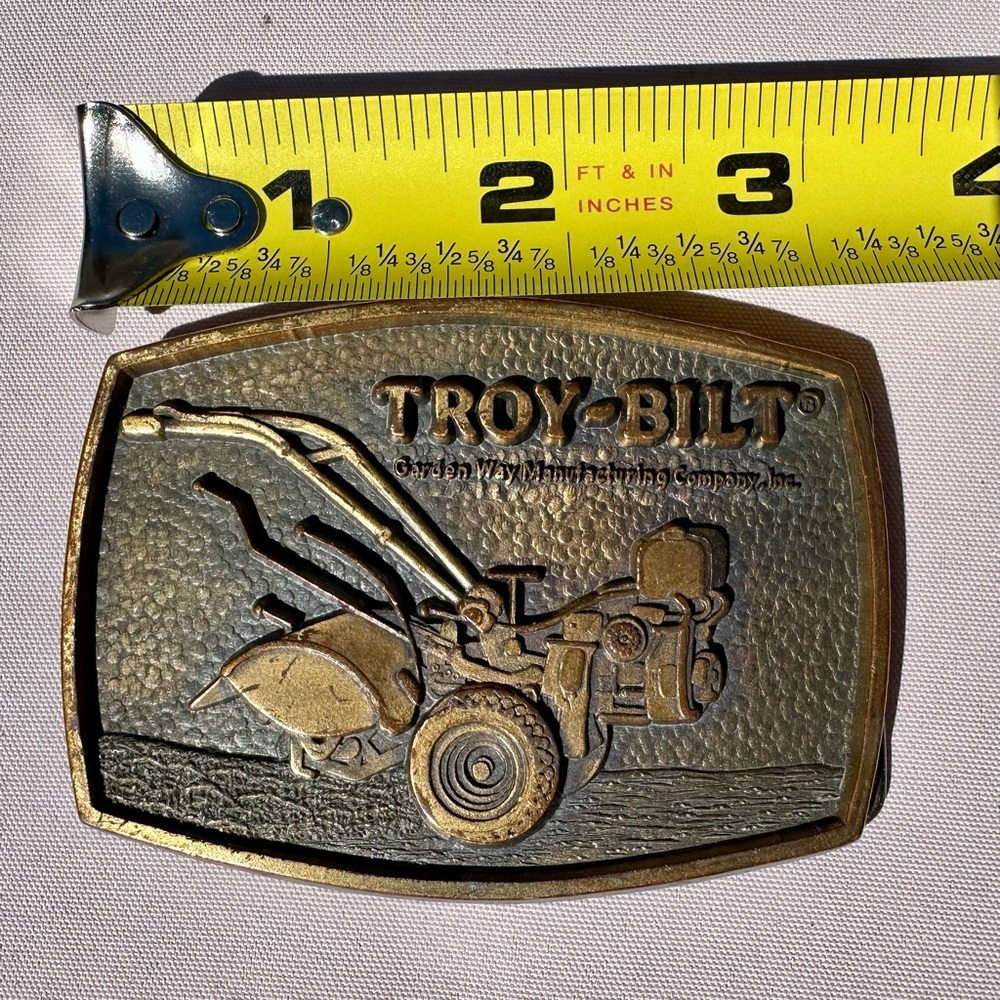 Troy-Bilt Brass Belt Buckle Vintage